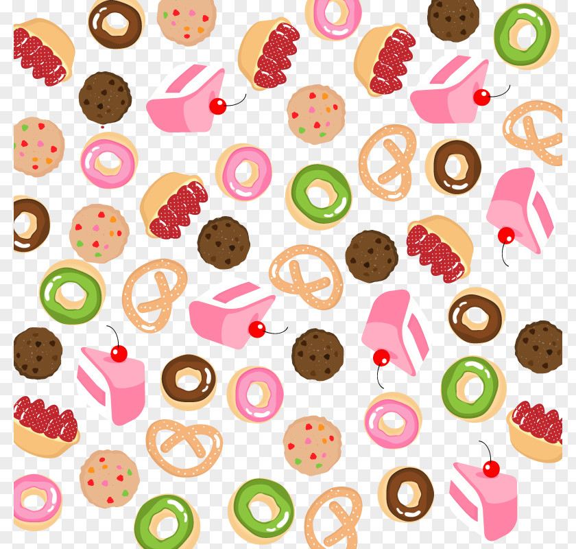 Donut Vector Background Doughnut Bakery Cake Pattern PNG