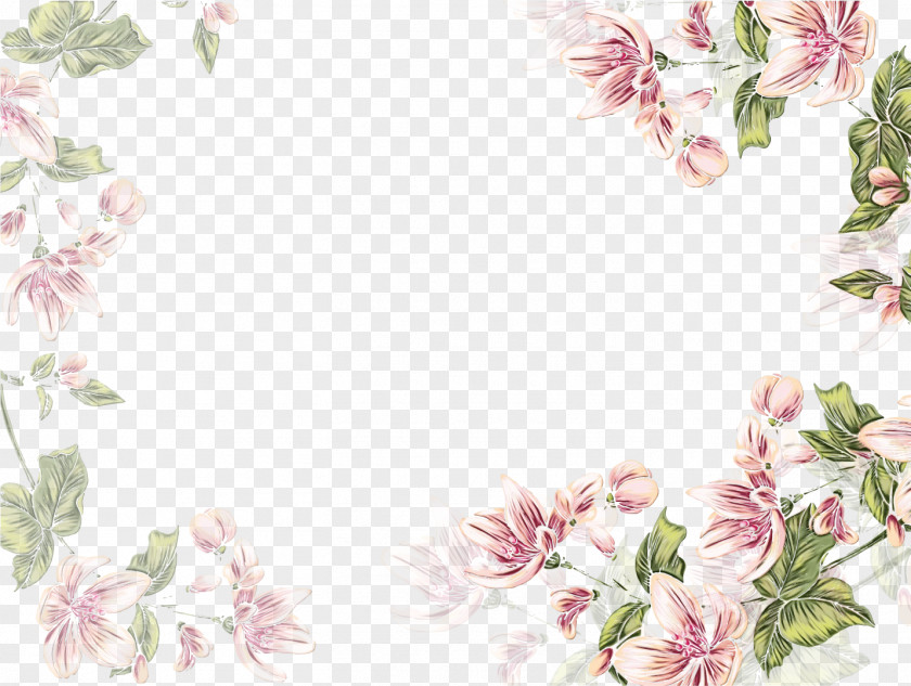 Pedicel Flower Cherry Blossom Background PNG