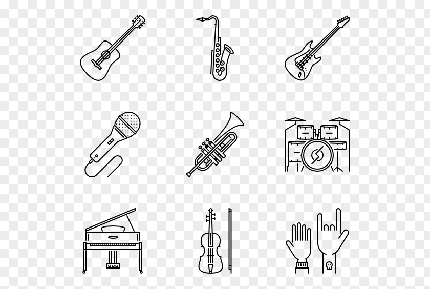 Vector Musical Instruments Door Handle Car Drawing Line PNG