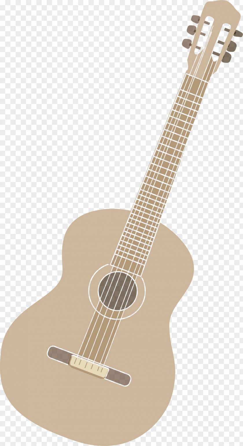 Folk Guitar Vector Acoustic Ukulele Tiple Cuatro Electric PNG