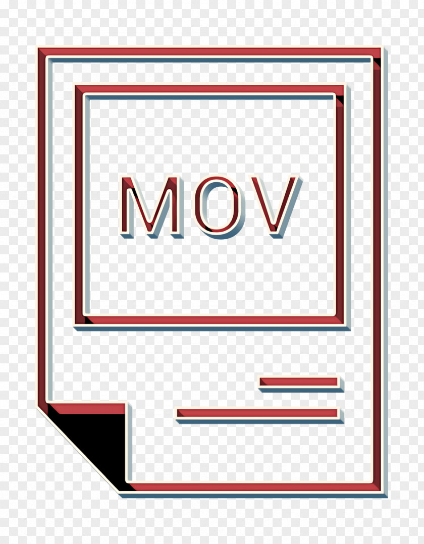 Rectangle Text Extention Icon File Mov PNG