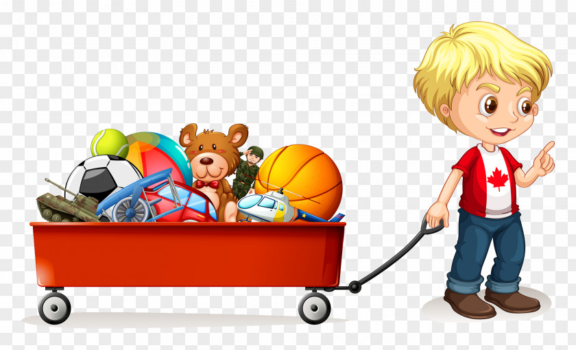 Children And Toys Stock Illustration Royalty-free PNG