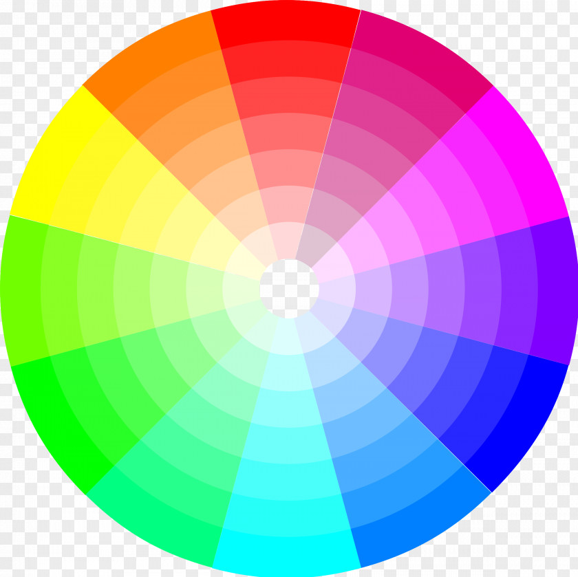 Color Circle Cliparts Complementary Colors Wheel Scheme Theory PNG
