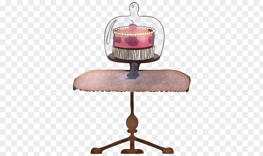 Pink Furniture Table Chair Cake Stand PNG