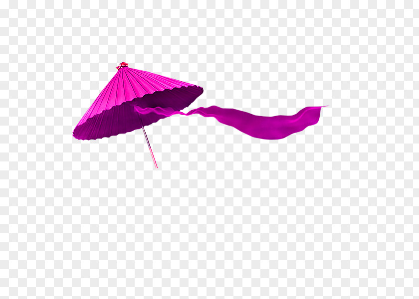 Purple Chinese Wind Umbrella Decorative Pattern Jiangnan PNG