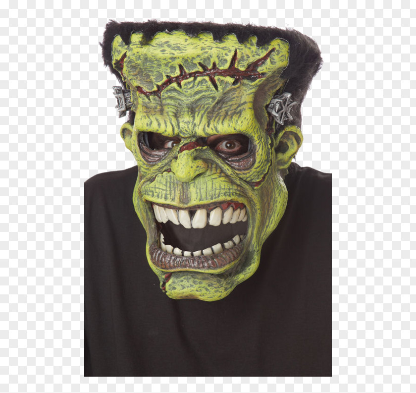 Frankenstein Mask Halloween Costume Party PNG