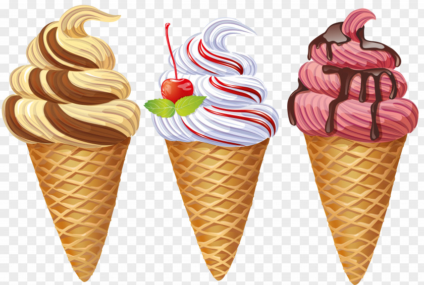 Ice Cream Cones Sundae Frosting & Icing Clip Art PNG