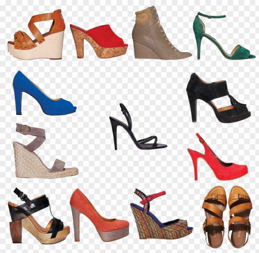 All Kinds Of Women Shoes Shoe High-heeled Footwear Designer PNG