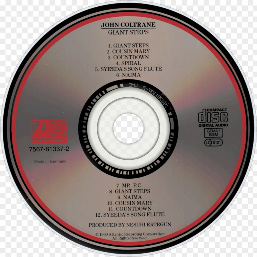 Compact Disc Giant Steps Soultrane Album Coltrane Live At Birdland PNG