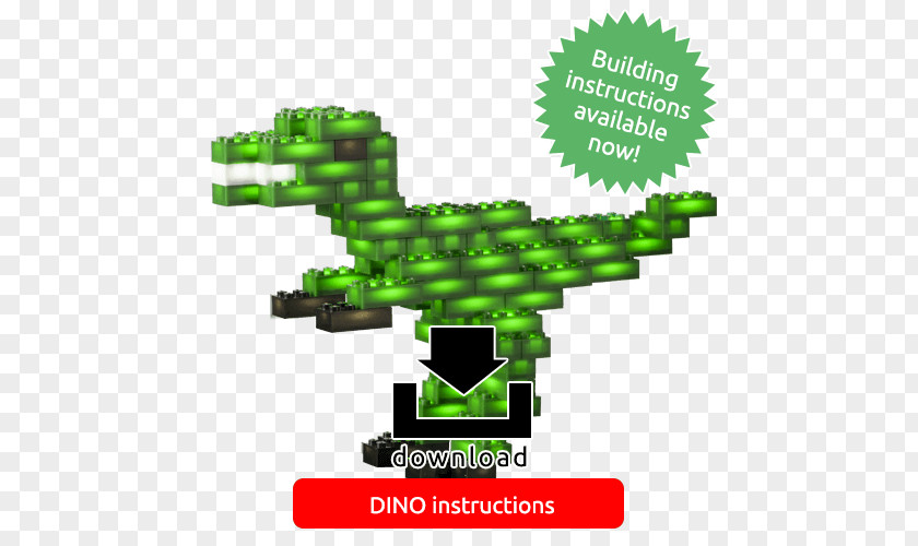 Dinosaur Lego Directions Light Stax Conjunto Usb Smart Base 82 Gr Reptile Mobile Power Set Building Kit PNG
