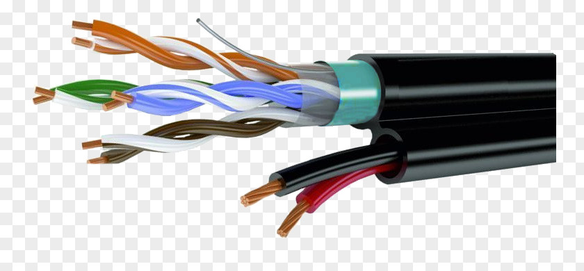 Electrical Cable Twisted Pair Category 5 4 Coaxial PNG
