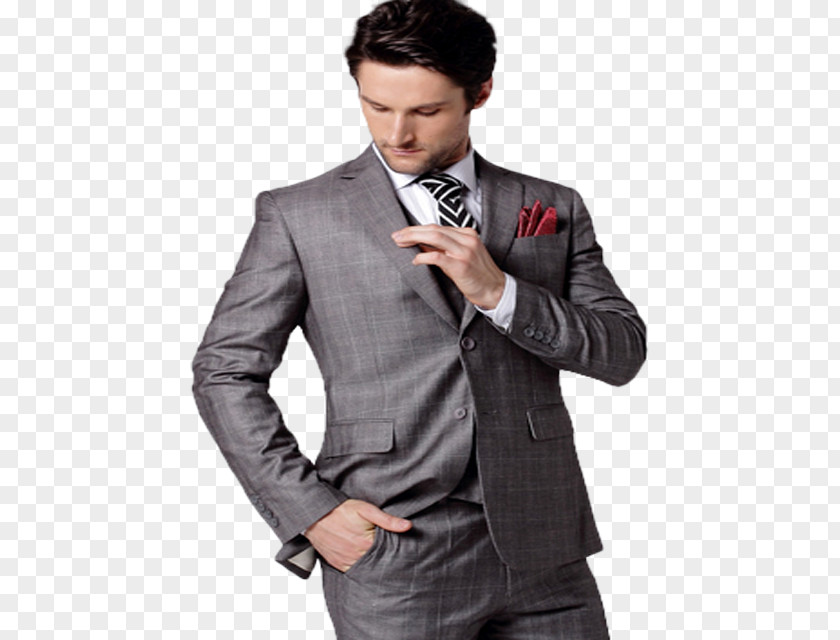 Men Suit Tuxedo M. Tartan Business Grey PNG