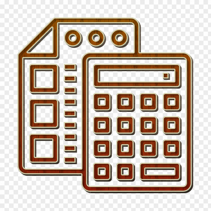 Office Stationery Icon Calculator Sheet PNG