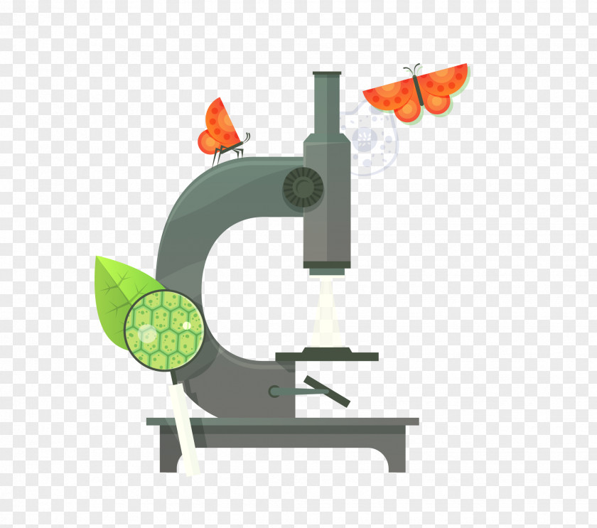 Vector Material Microscope Euclidean Flat Design Chemistry Icon PNG