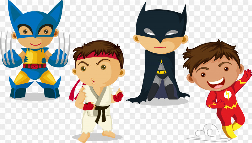 Children's Cosplay Vector Clark Kent Superhero Child PNG
