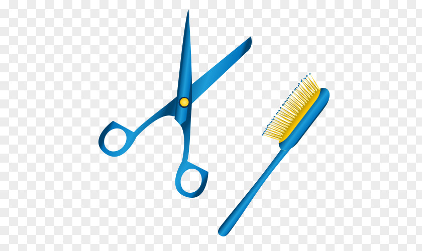 Haircut Comb Hairstyle Scissors Hair-cutting Shears PNG