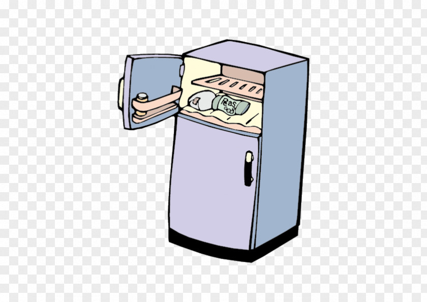 Hand-painted Refrigerator Congelador Clip Art PNG