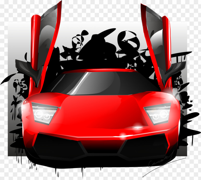 Lamborghini Aventador Reventón Car Automotive Design PNG