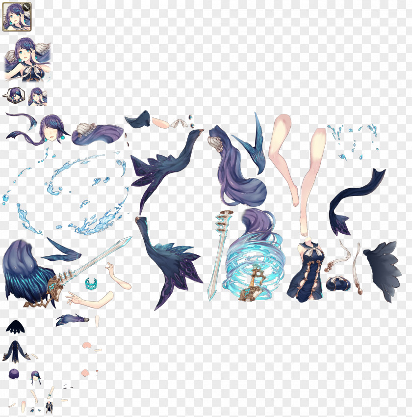 Mermaid SINoALICE La Sirenita Y Otros Cuentos Sprite Game PNG