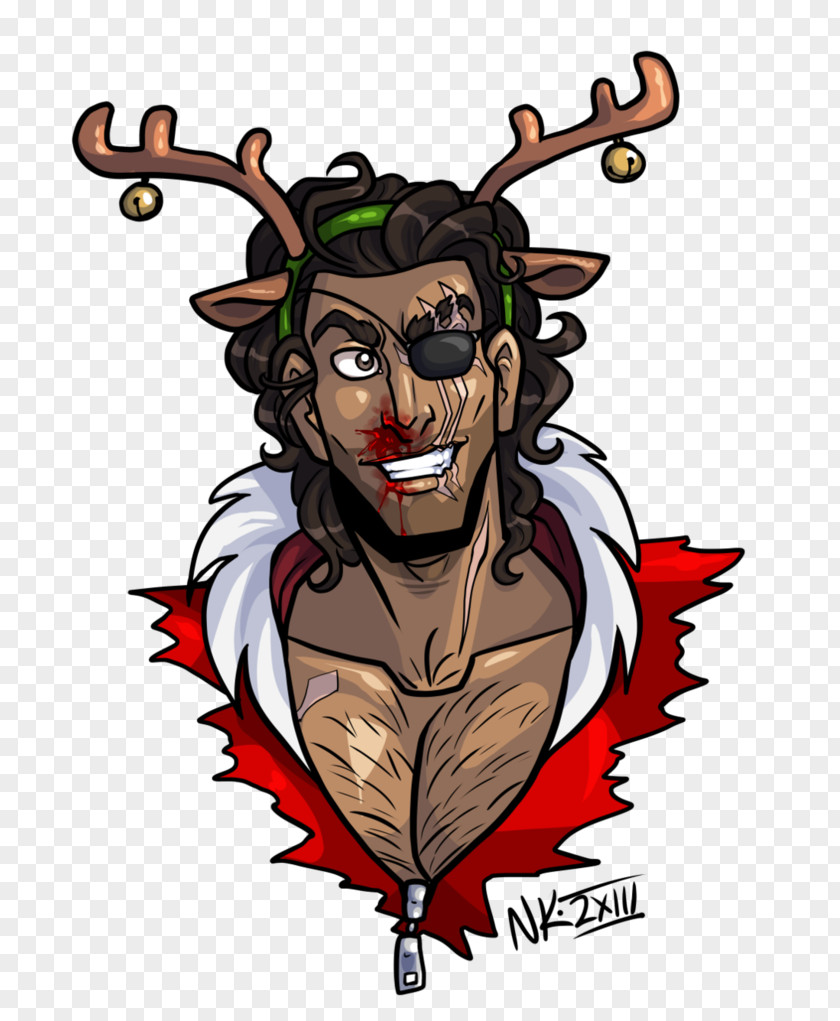 Reindeer Demon Antler Cartoon PNG