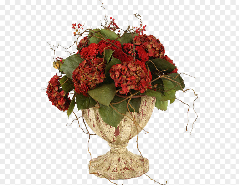 Flower Floral Design Bouquet Artificial Hydrangea PNG