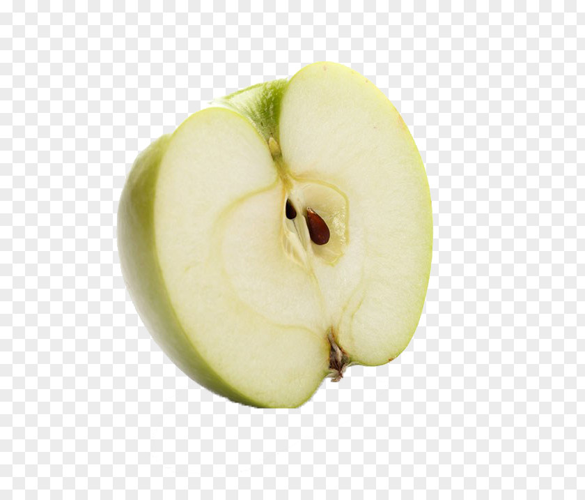 Half Green Apple Manzana Verde PNG