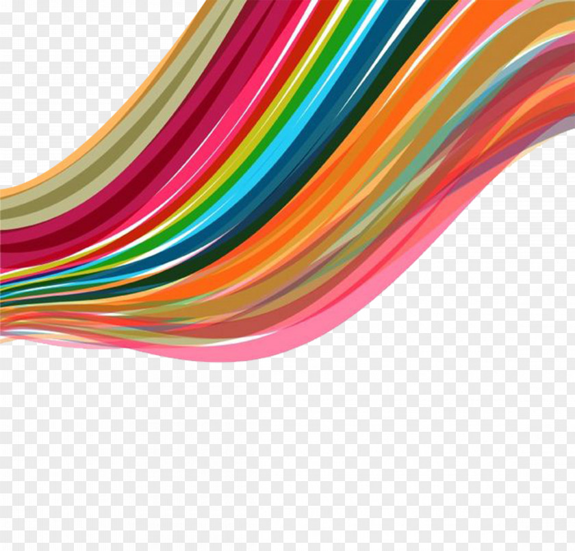 Rainbow Material Free Download Color Line Euclidean Vector PNG