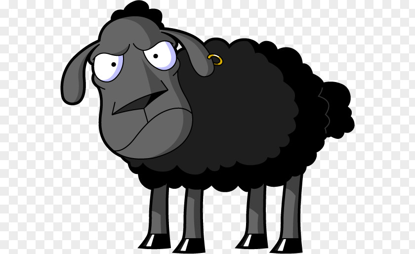 Sheep Creative Black Design Cattle Clip Art PNG