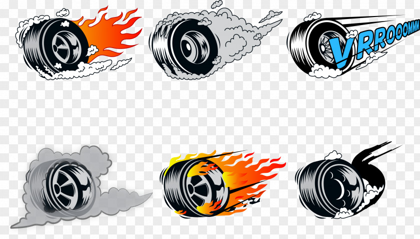 Vector Tires Car Wheel Burnout PNG