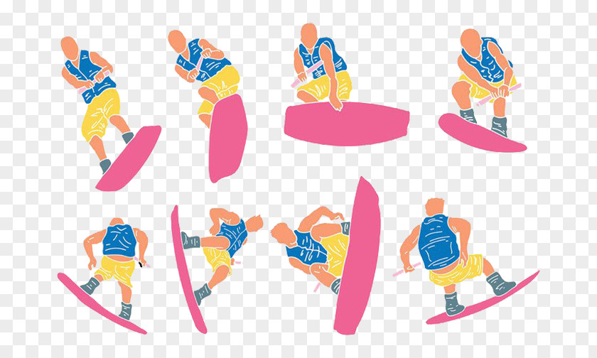 Pink Sports Surfing Shorts Euclidean Vector Packs Illustration PNG