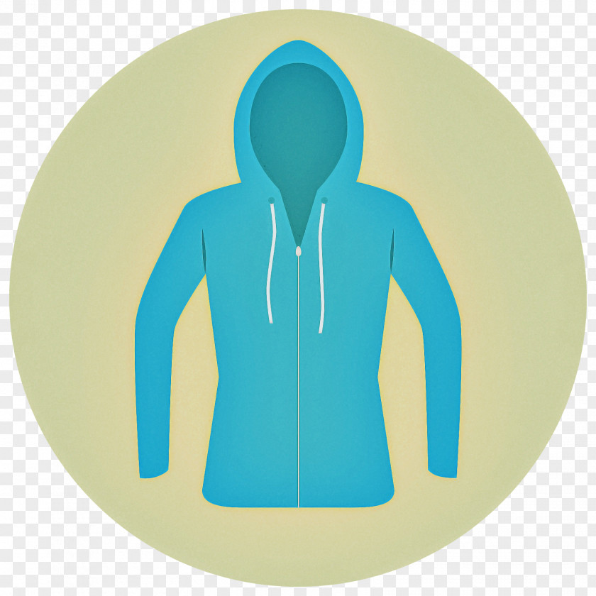 Sleeve Yellow Hood Hoodie Turquoise Green Clothing PNG