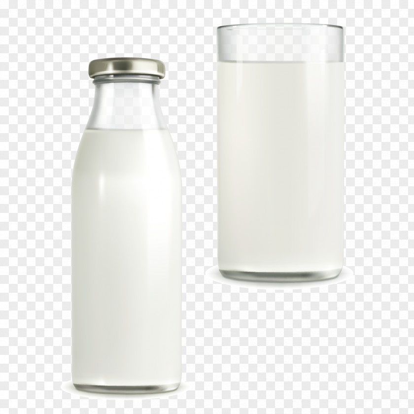 Vector Milk Glass Products Bottle Coconut PNG