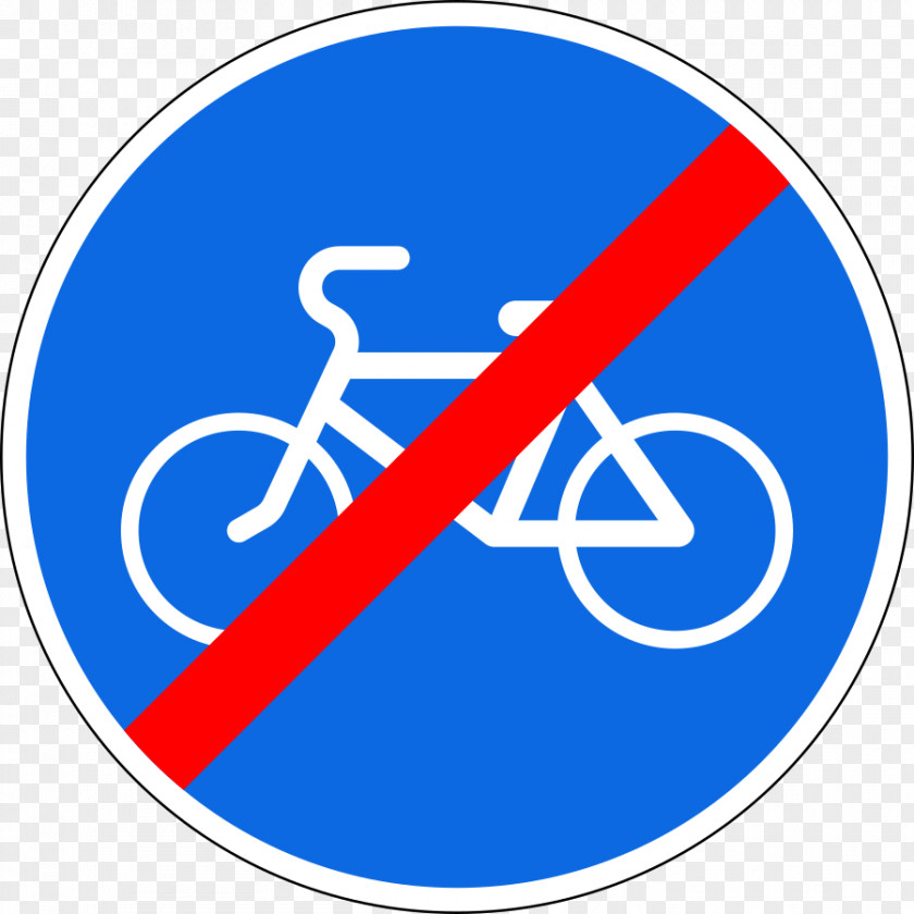 4/4 Segregated Cycle Facilities Traffic Sign Bicycle Road Mandatory PNG