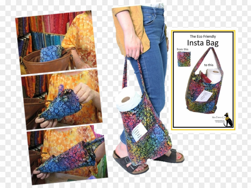 Indonesia Batik Pattern Paper Handbag PNG