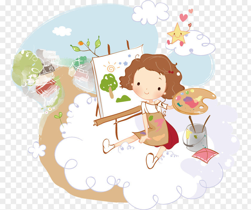 Painting Image Illustration Painter PNG