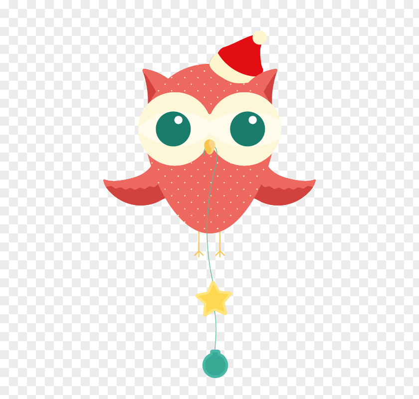 Red Owl Christmas Dress Up PNG