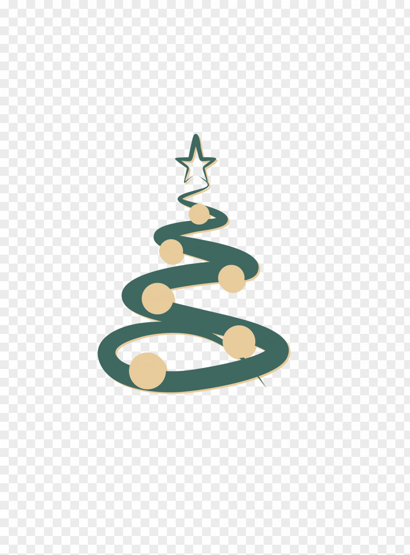 Simple Green Christmas Tree PNG
