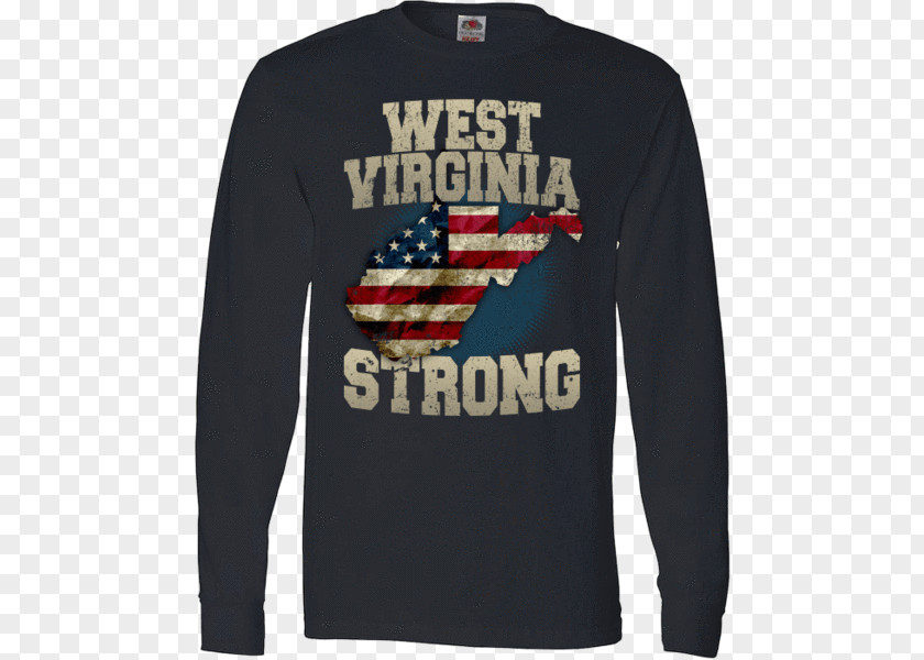 T-shirt Hoodie West Virginia Sleeve PNG