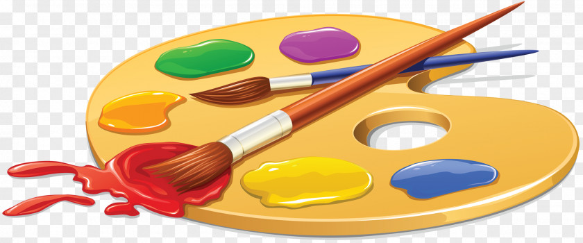 Brush Paintbrush Palette Drawing Watercolor Painting PNG