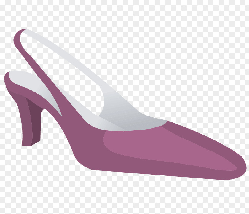 Cartoon Shoes High-heeled Footwear Shoe Purple PNG