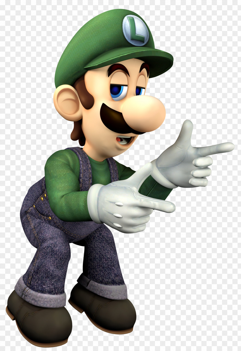 Luigi Super Smash Bros. Brawl Taunting The Eternal Understudy Art PNG