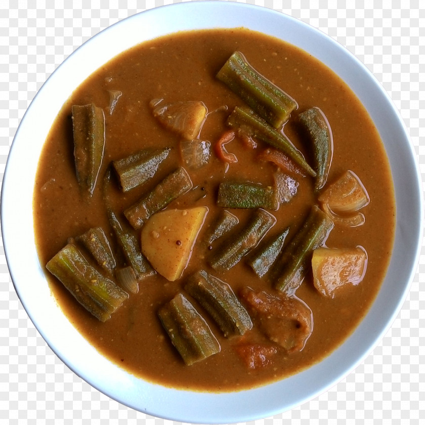 Okra Sambar Indian Cuisine Gravy Vegetarian Dosa PNG