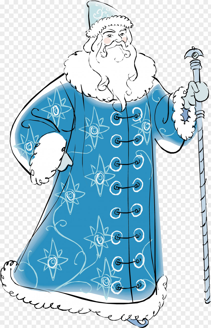 Santa Claus Ded Moroz Snegurochka Grandfather Clip Art PNG