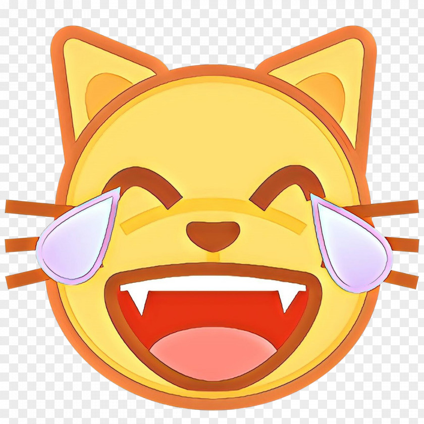 Whiskers Smiley Face Background PNG