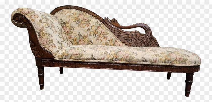 Chaise Lounge Longue Chair Fainting Couch Swan PNG