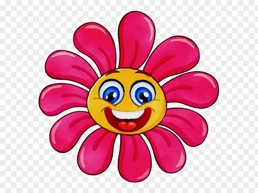 Flower Smile Emoticon PNG
