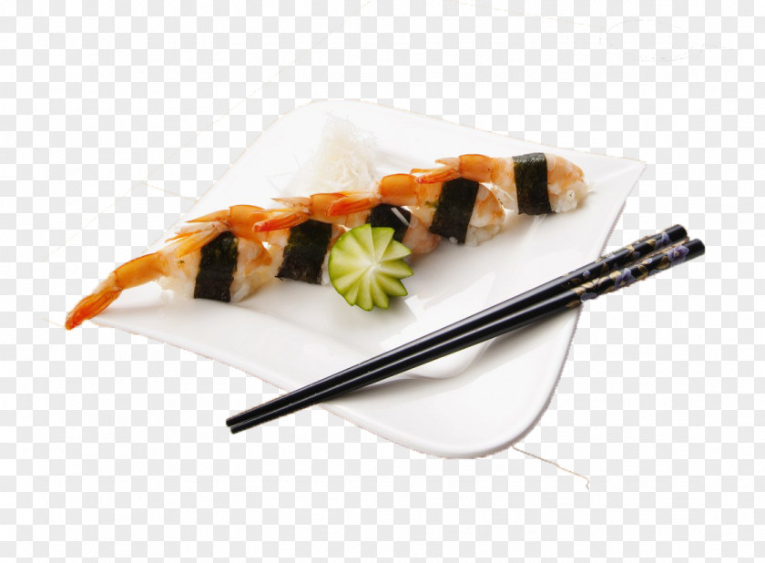 Shrimp Sushi California Roll Wine Japanese Cuisine Chopsticks PNG