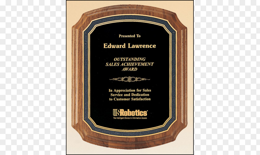 Award Commemorative Plaque Engraving Excellence PNG