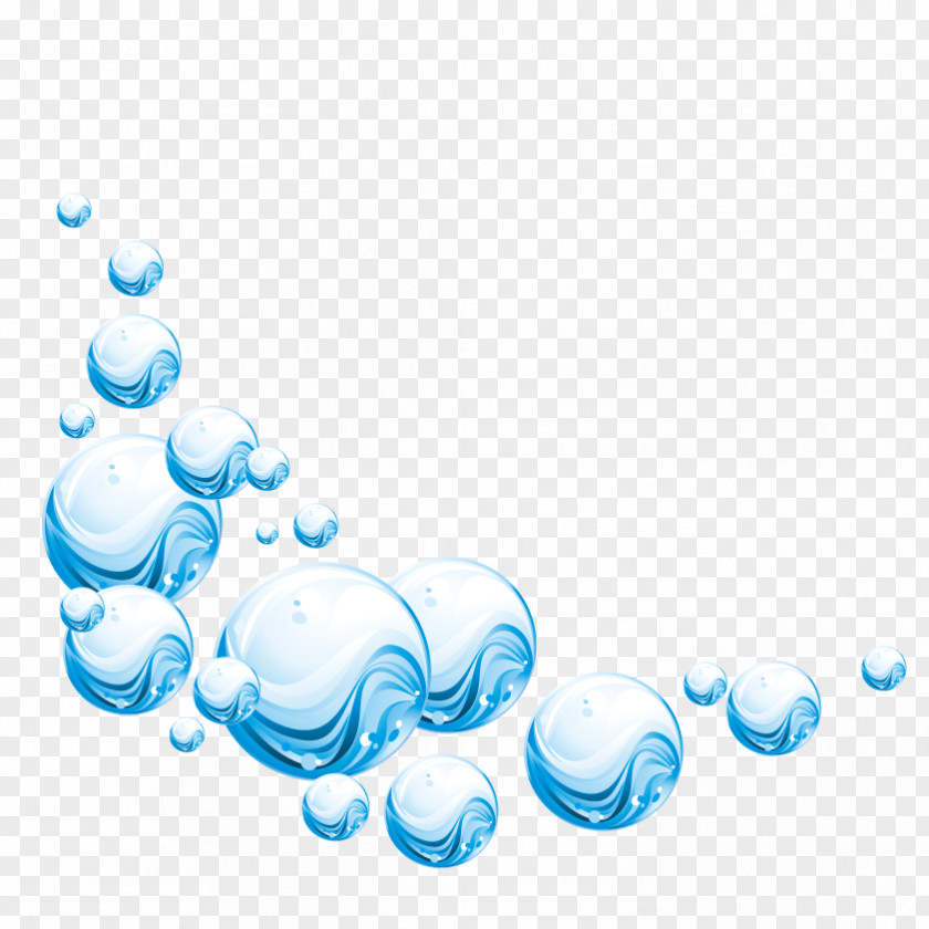 Fine Water Droplets And Bubbles Drop Splash Euclidean Vector PNG