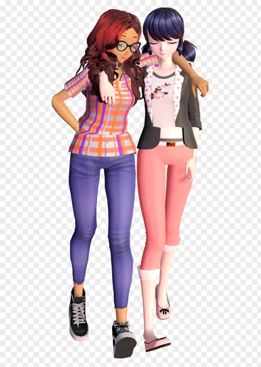 Marinette Di Miraculous Leggings Novella Jeans Voice Actor PNG